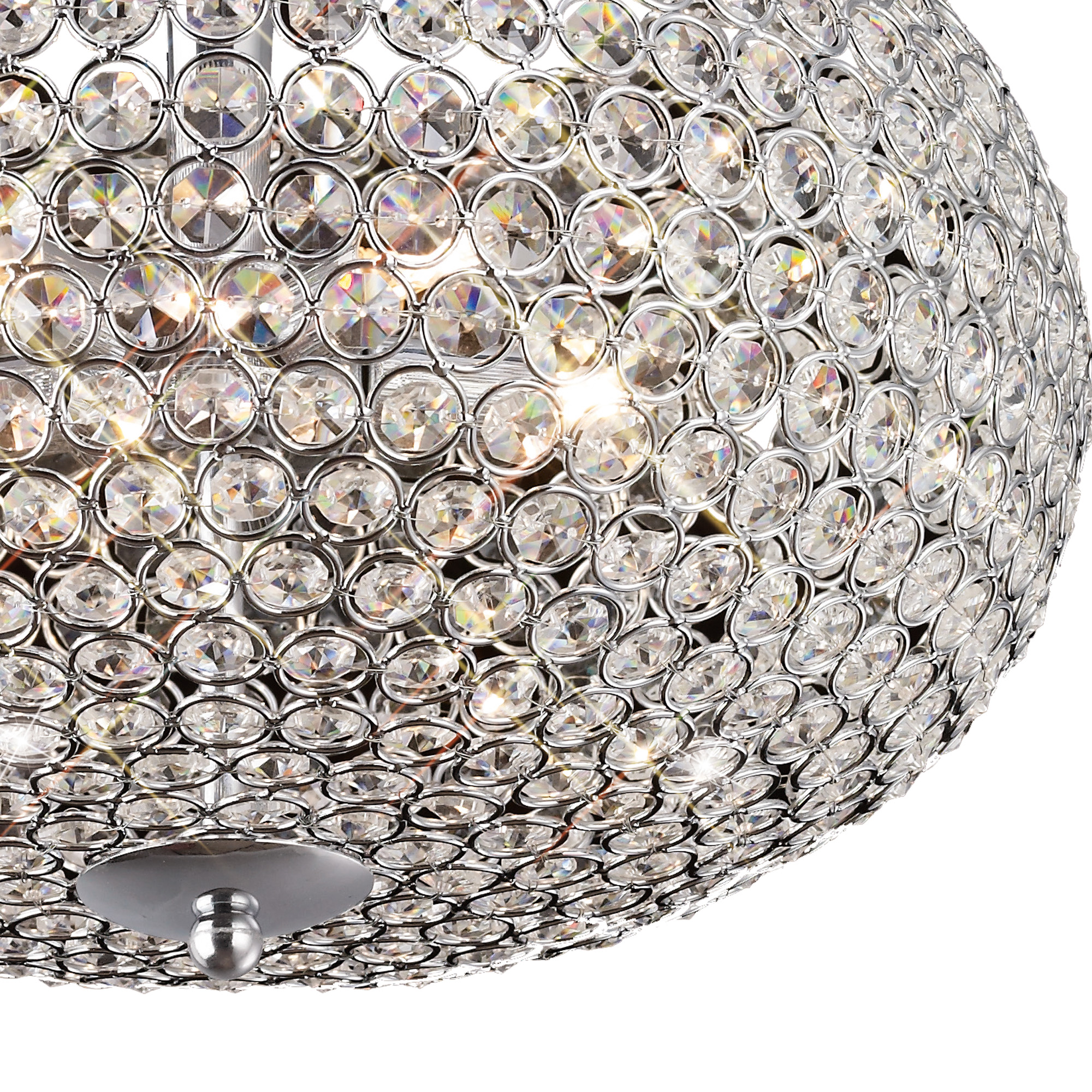 Vado Crystal Ceiling Lights Diyas Flush Crystal Fittings